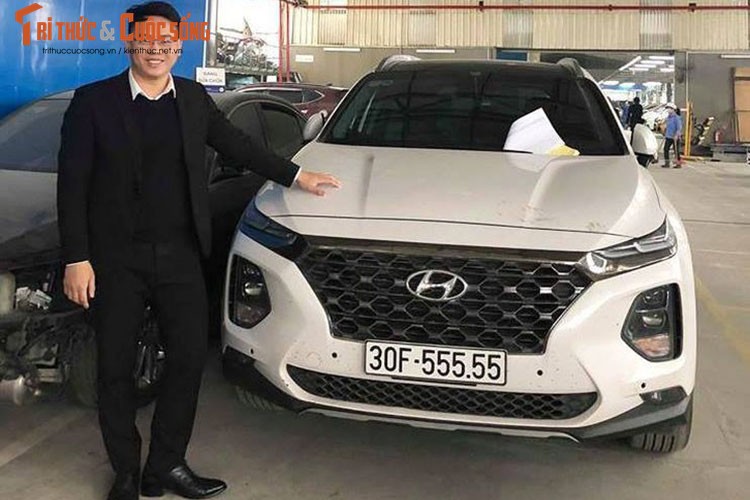 Phat sot voi Hyundai SantaFe bien 