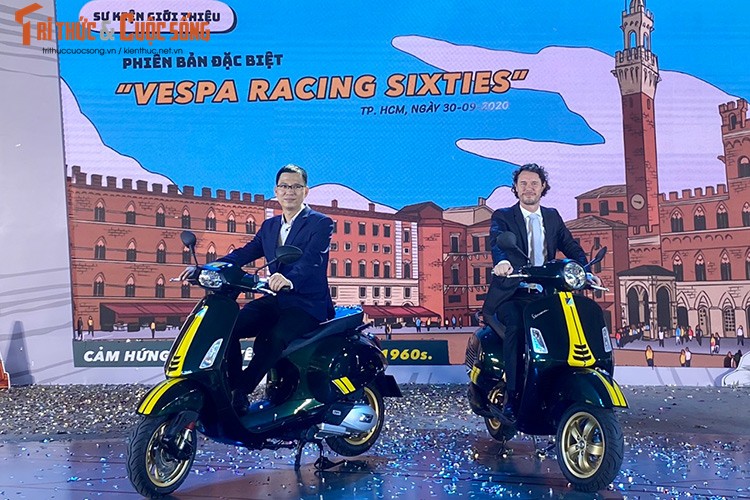 Can canh Vespa Racing Sixties moi tu 95 trieu tai Viet Nam