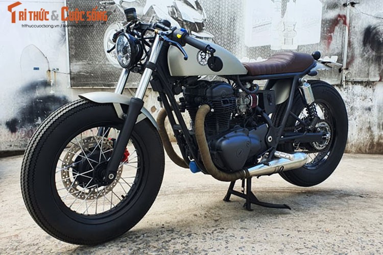 Ngam Kawasaki W400 do Cafe Racer cua 