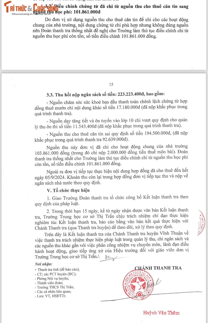 Kien Giang: Ly do hieu truong o huyen Vinh Thuan bi de nghi ky luat-Hinh-2