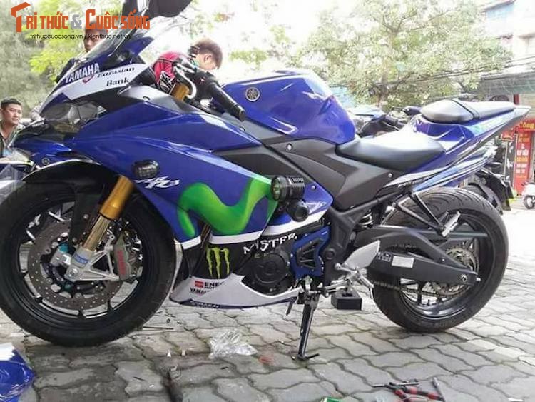 Moto Yamaha R3 do do choi “khung” tai thanh Nam