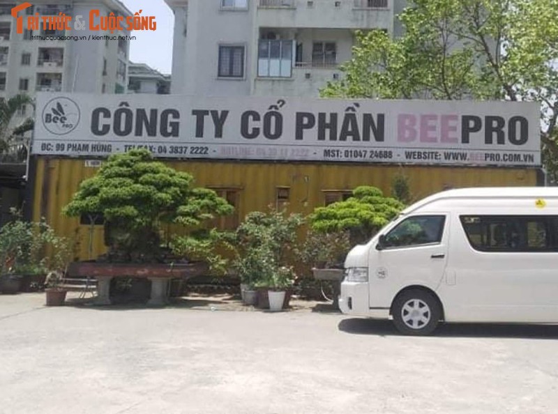 Cong ty Beepro bi to “bo roi” 106 cay co thu cua Ha Noi: Tru so chi la thung container-Hinh-4